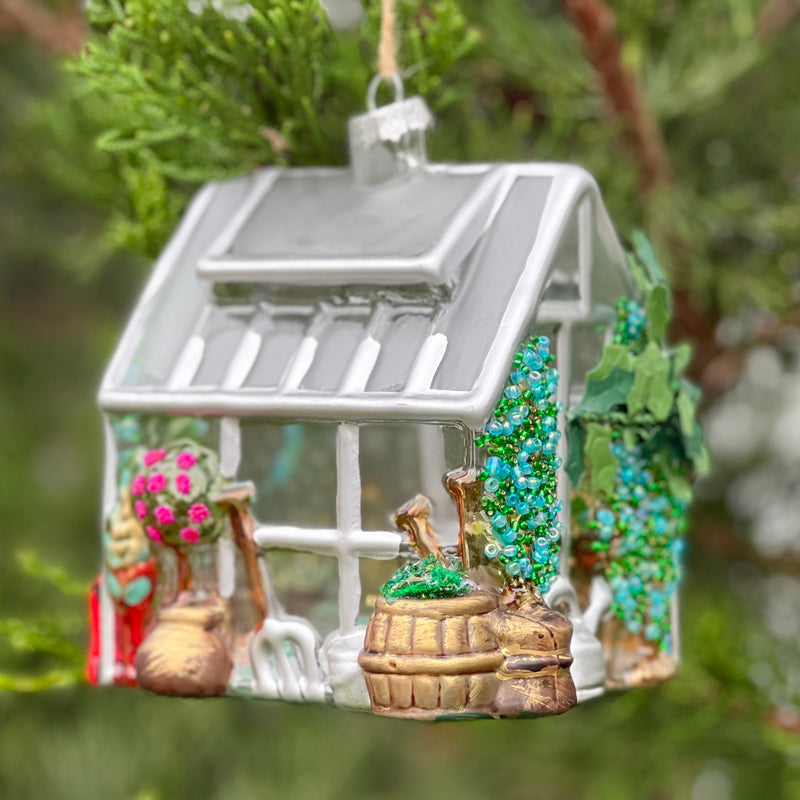 Glass Greenhouse Heirloom  Gift Ornament