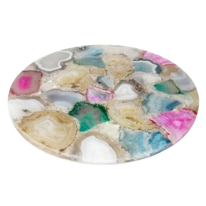 Colorful Natural Agate Plate