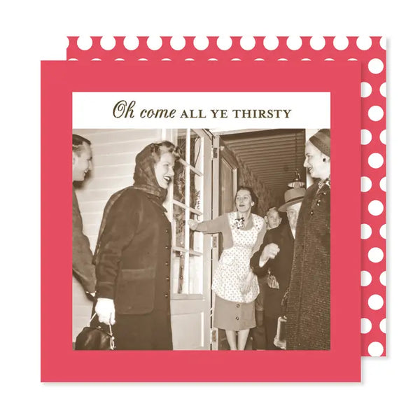 Spirited Holiday Cocktail Napkins, 3 styles
