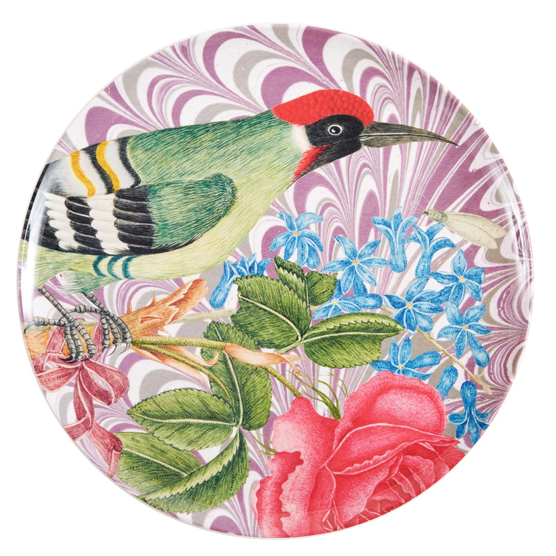 Flora and Fauna Bird Studies Dinner Plates set of 4