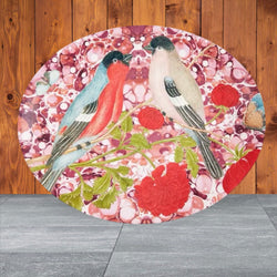 colorful songbird melamine platter by thomas Paul