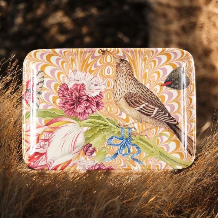 Woodland Bird and Bouquet Valet Tray