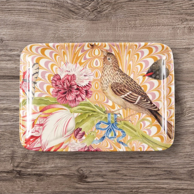 Woodland Bird and Bouquet Valet Tray