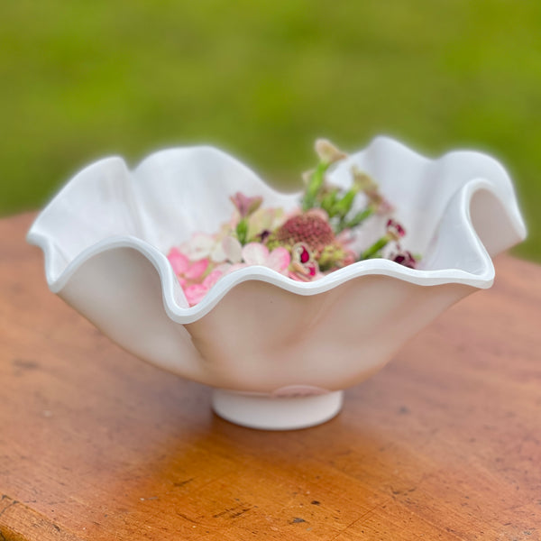 Vida Small white melamine bloom Bowl by Beatriz Ball