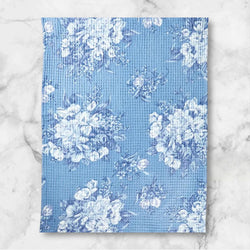 April Cornell Colorful Garden Waffle Tea Towels in Nantucket Blue