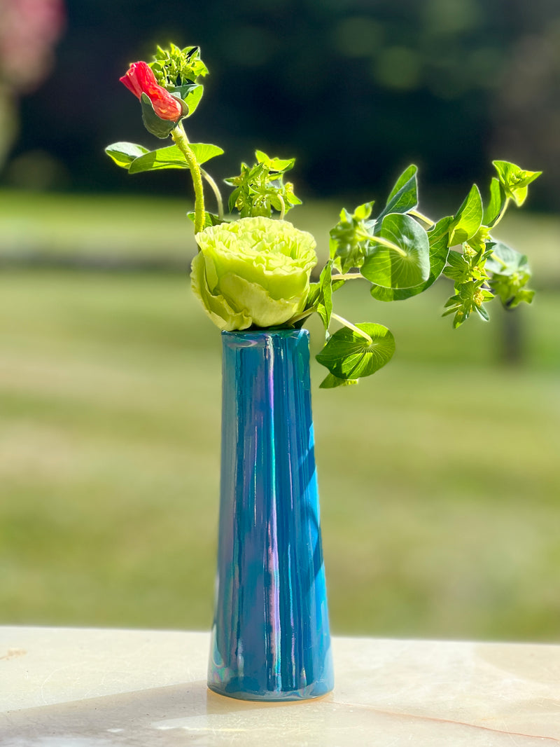 NEW! Opalescent Glazed Ceramic Galaxy Vases, Assorted