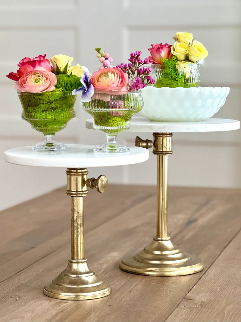 Pedestal Coupe Glass Bowl Trio by Bomshbee