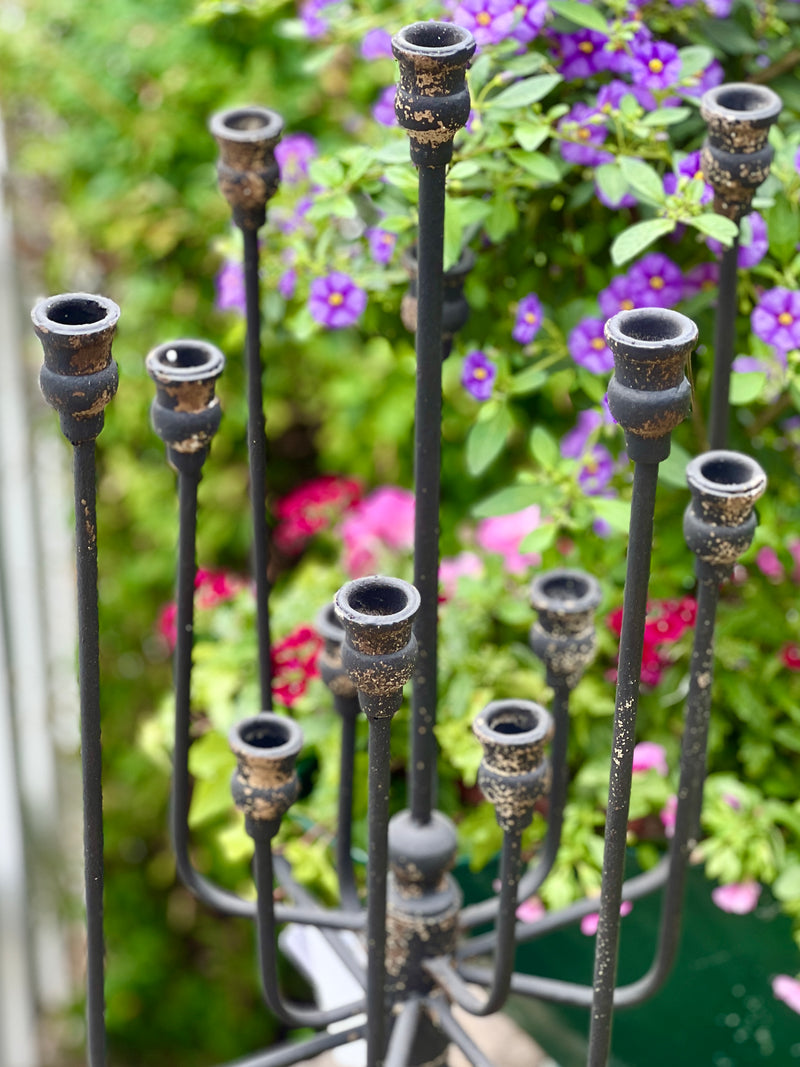 Grand Antique Bronze Candelabra