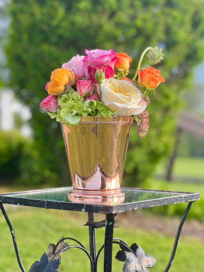 Copper Bead Vase