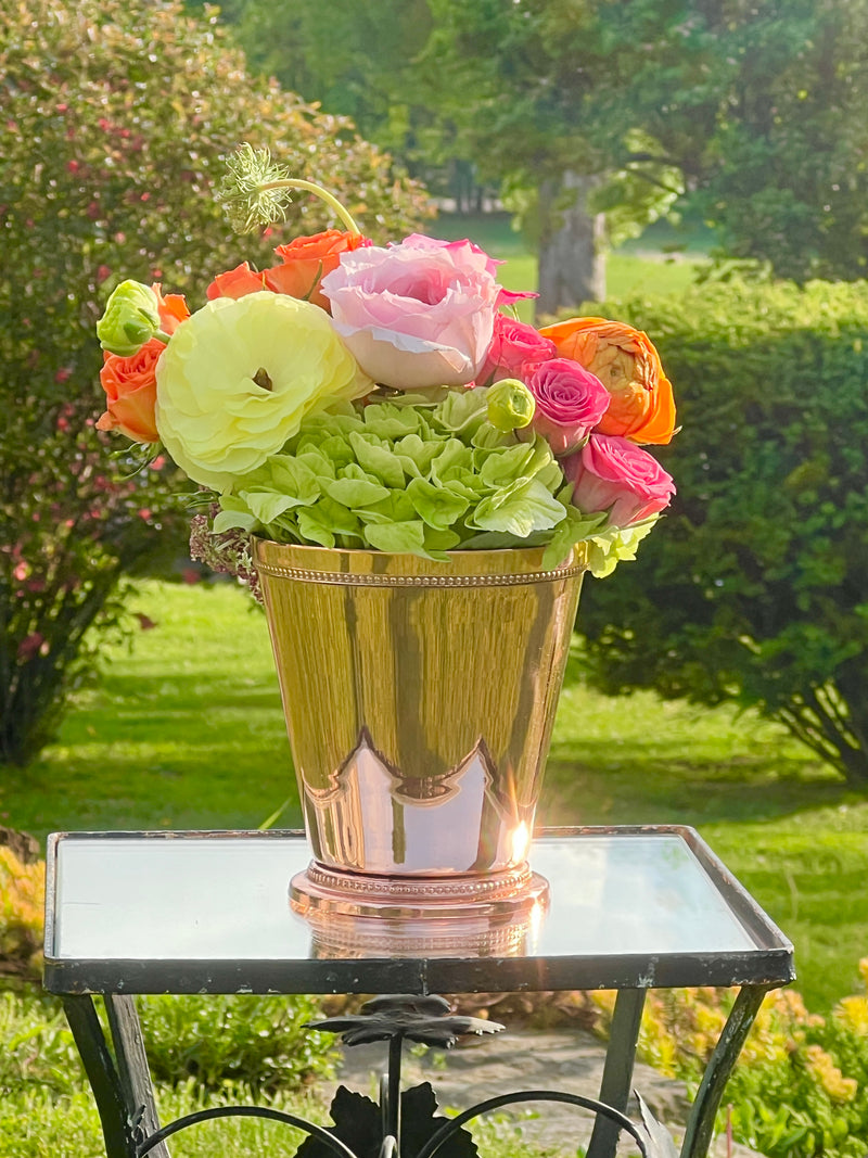 Copper Bead Vase