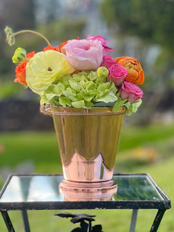 Copper Bead Vase