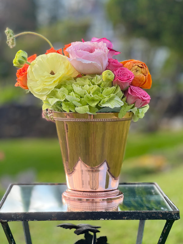 Copper Bead Vase