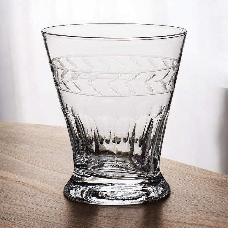 Etched Glass Tumblers set of 4