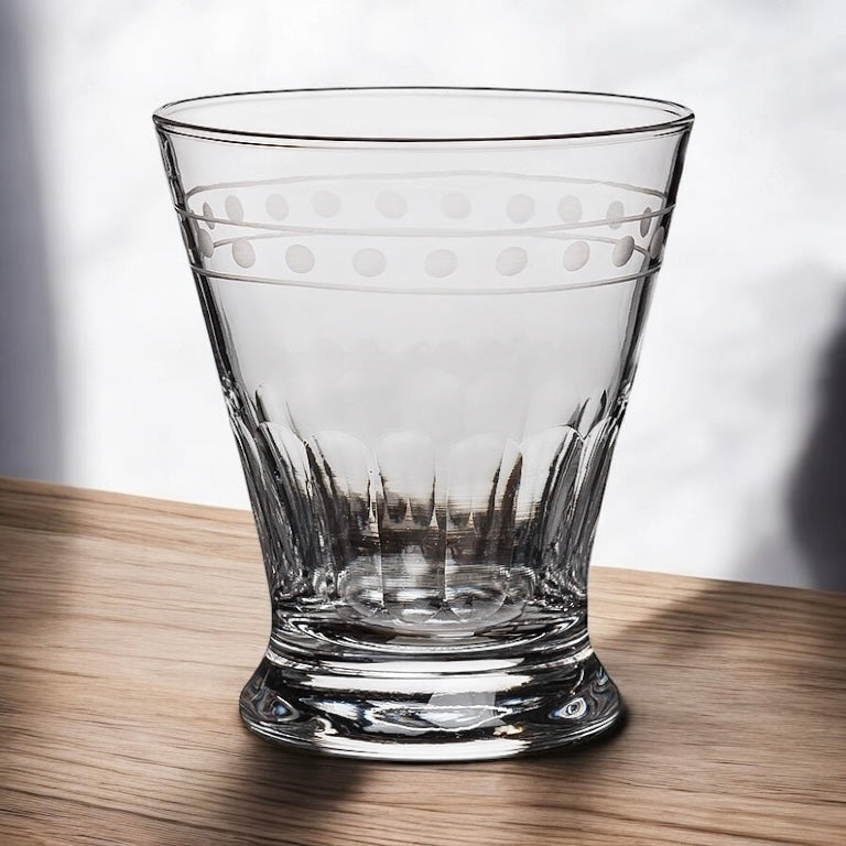 Etched Glass Tumblers set of 4