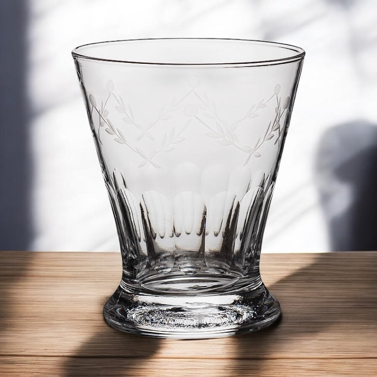 Etched Glass Tumblers set of 4