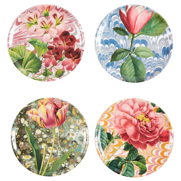 Flora and Fauna Petit Plates Coasters set  of 4