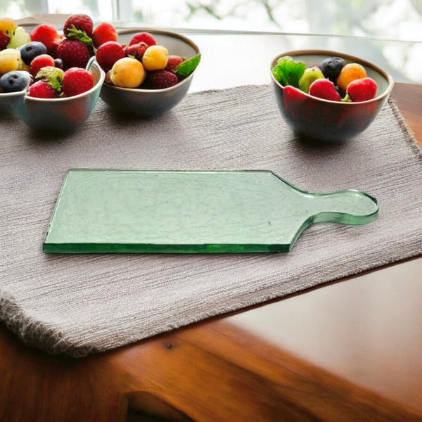 Garden Green Recycled Glass Serving Boards, 2 sizes