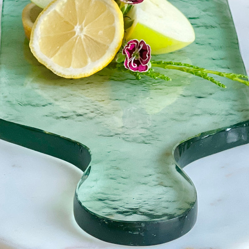 Garden Green Recycled Glass Serving Boards, 2 sizes