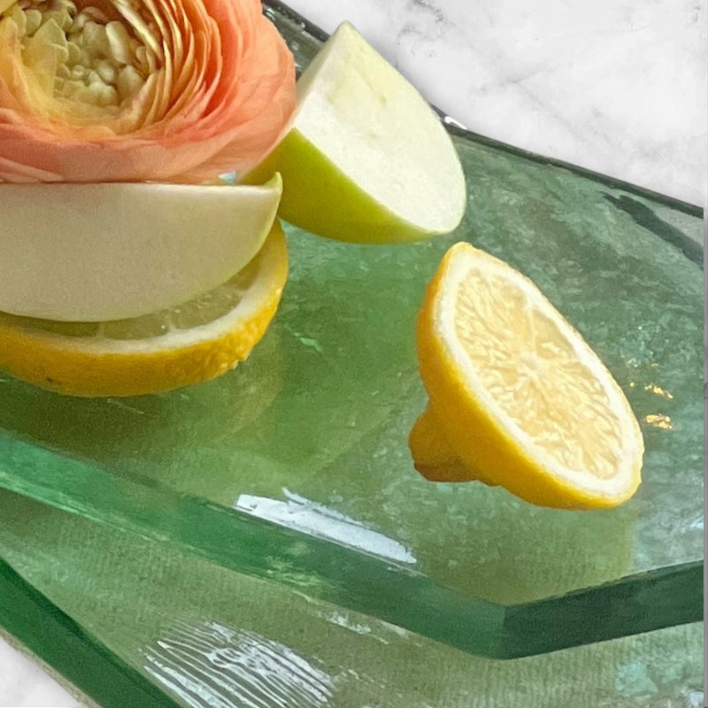 Garden Green Recycled Glass Serving Boards, 2 sizes