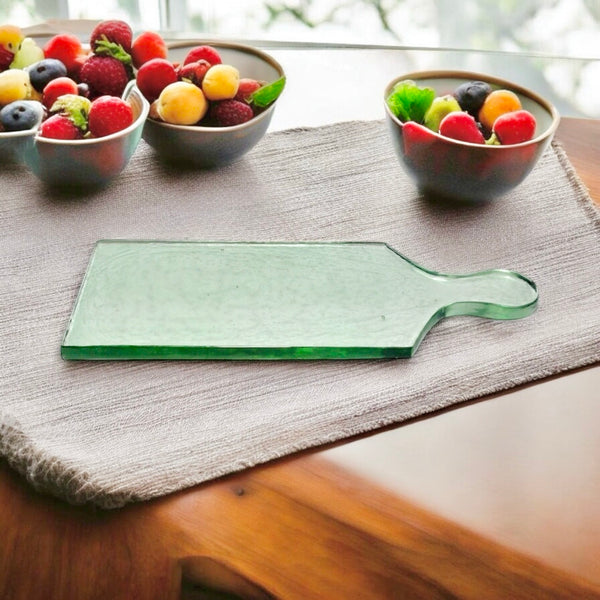 Garden Green Recycled Glass Serving Boards, 2 sizes