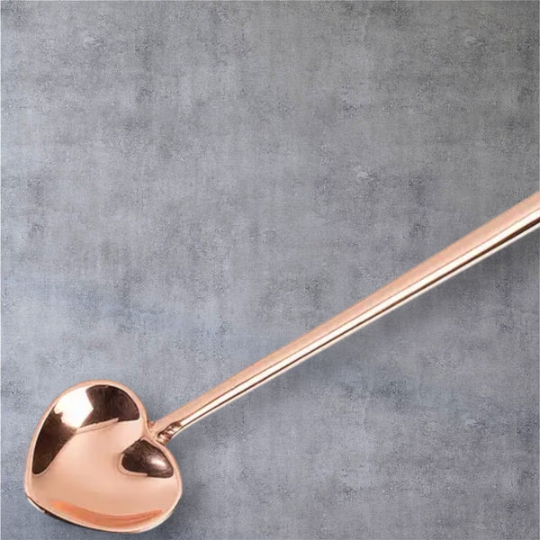 Rose Gold Heart Spoon