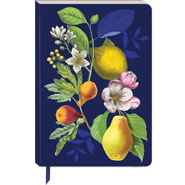 Vibrant Softcover Vintage Botanical Journals with Ribbon Bookmark, Assorted Styles