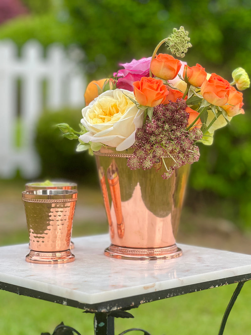Copper Bead Vase
