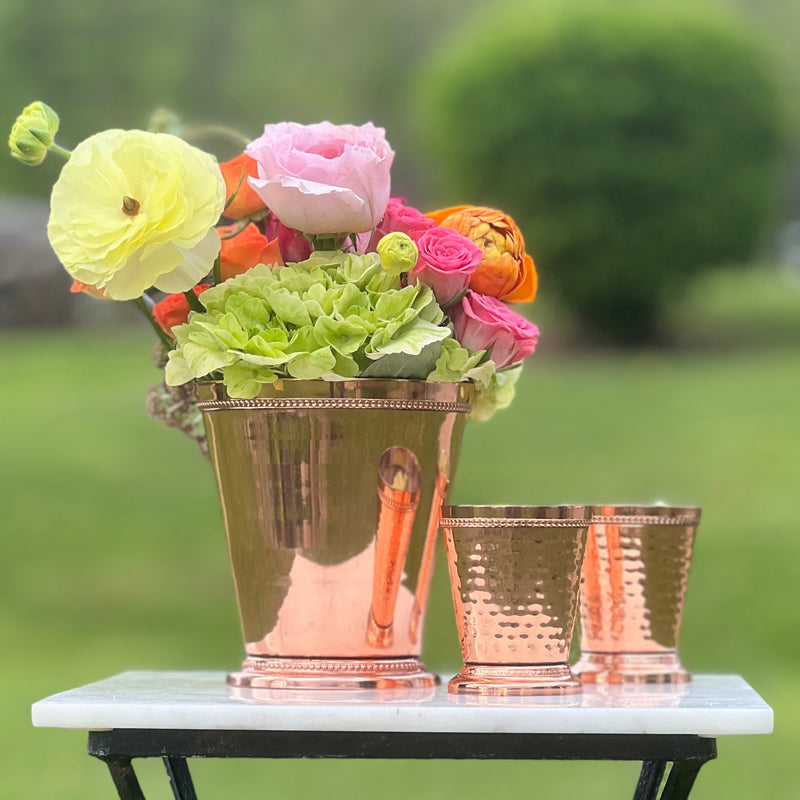 Copper Bead Vase