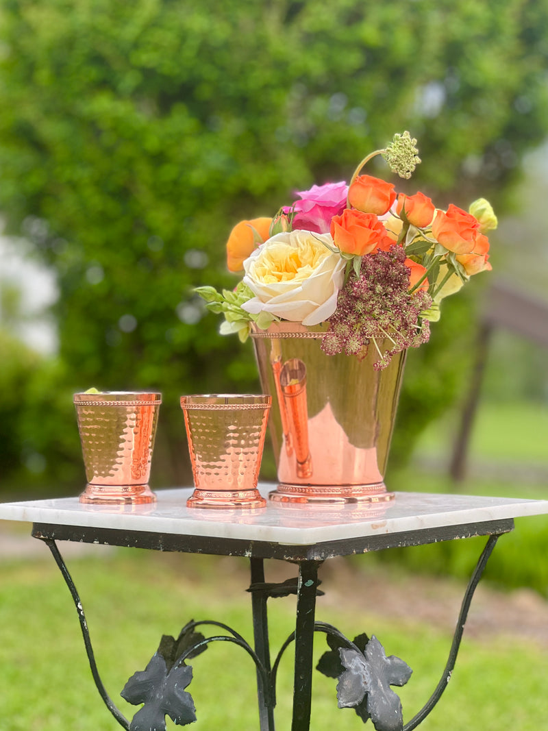 Copper Bead Vase