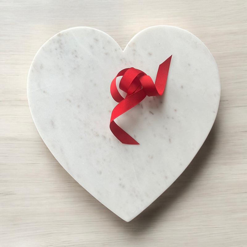 NEW! Marble Heart Serving Board