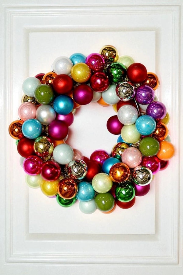 Spectacular Merry and Bright Glass Ball Wreath by Cody Foster