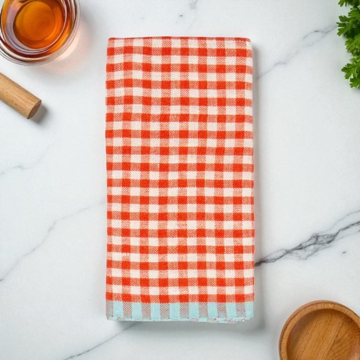 Heavyweight Gingham Linen Tea Towels by Caravan, 6 Assorted Colors