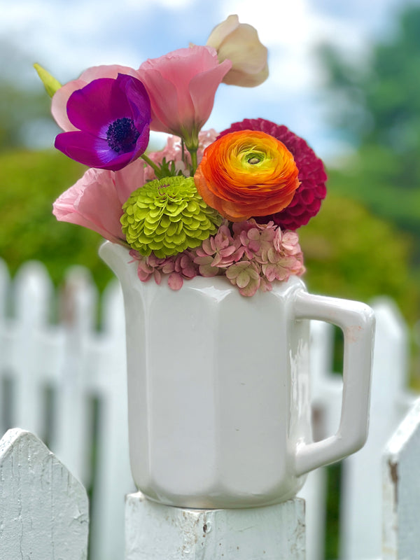 Vintage Inspired Ironstone Pitcher