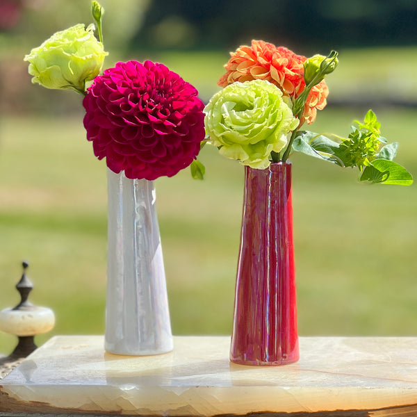 NEW! Opalescent Glazed Ceramic Galaxy Vases, Assorted