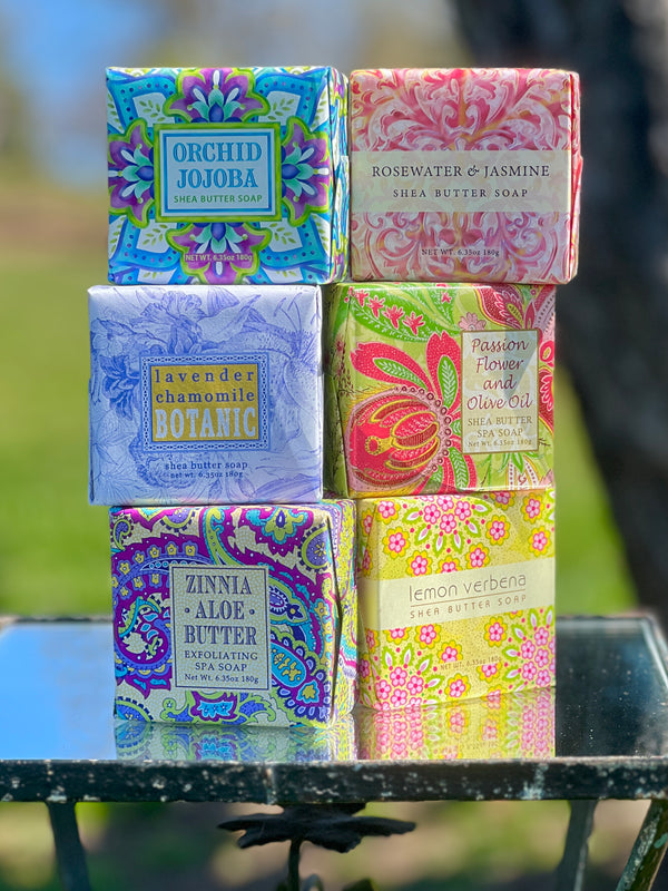 Botanical Soaps in Pretty Papers set of 6