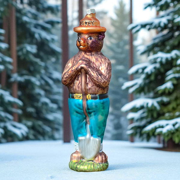 Smokey the Bear glass ornament by Cody Foster
