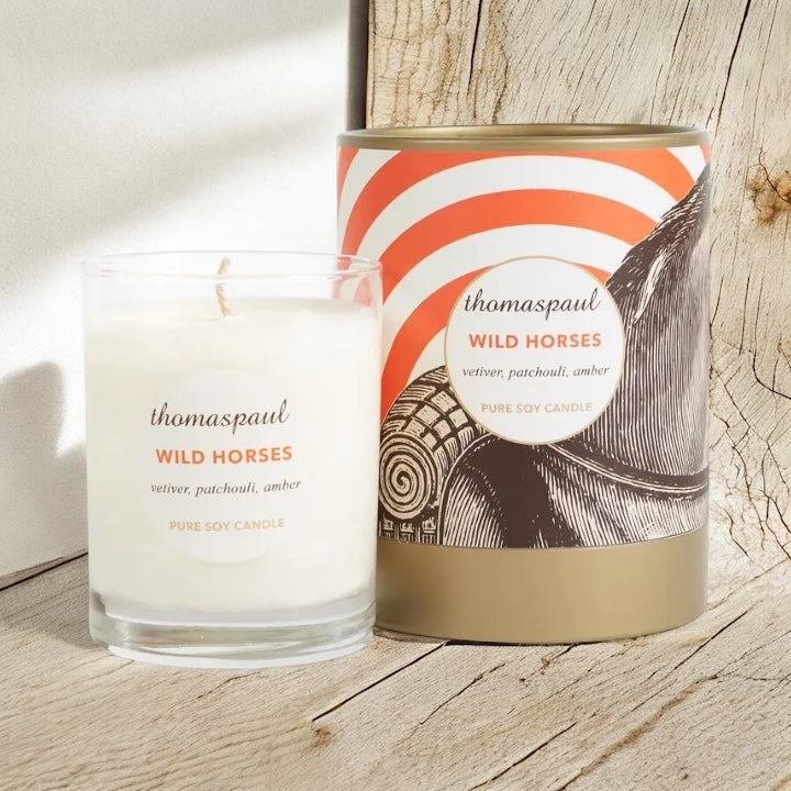 Wild Horses Vetiver and Vanilla Pure Soy Candle by Kobo