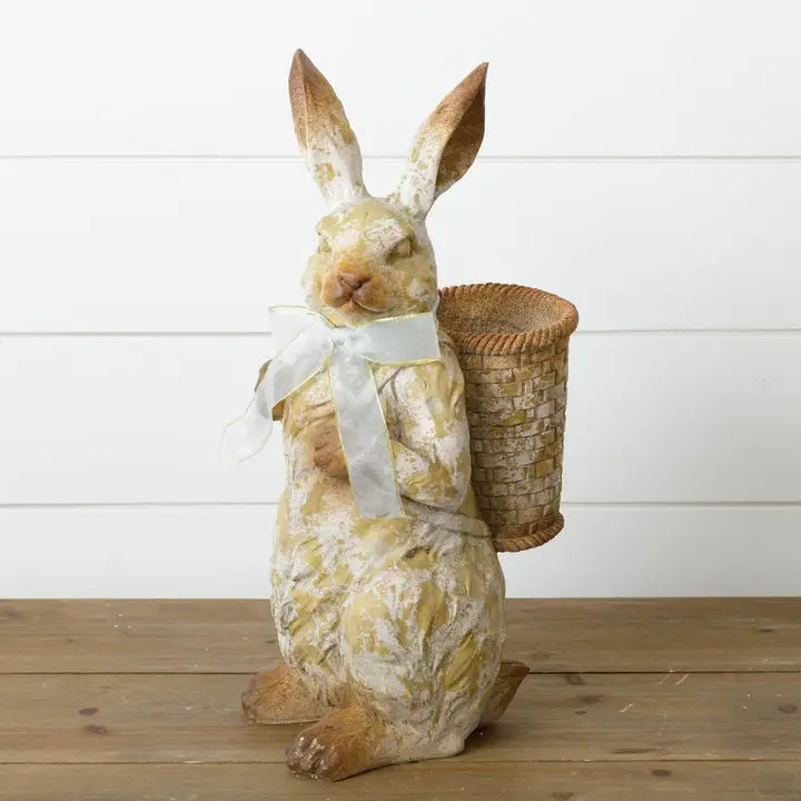 Standing Rabbit with Basket