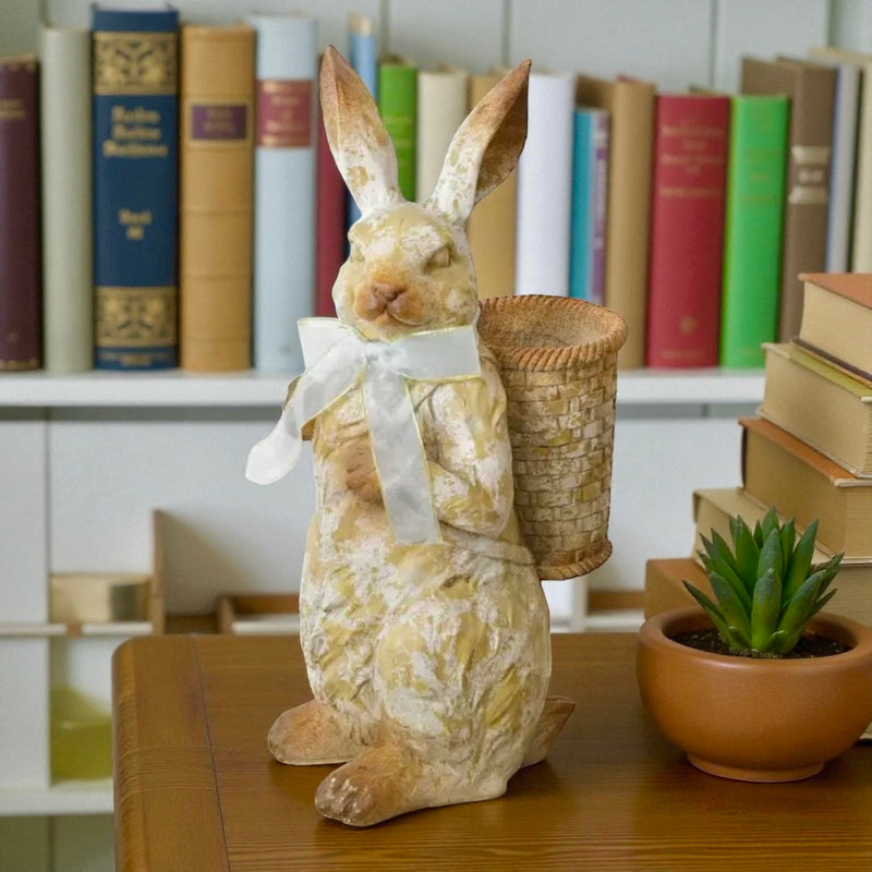 Standing Rabbit with Basket