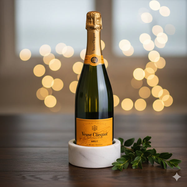 White Marble Champagne and Wine Coaster